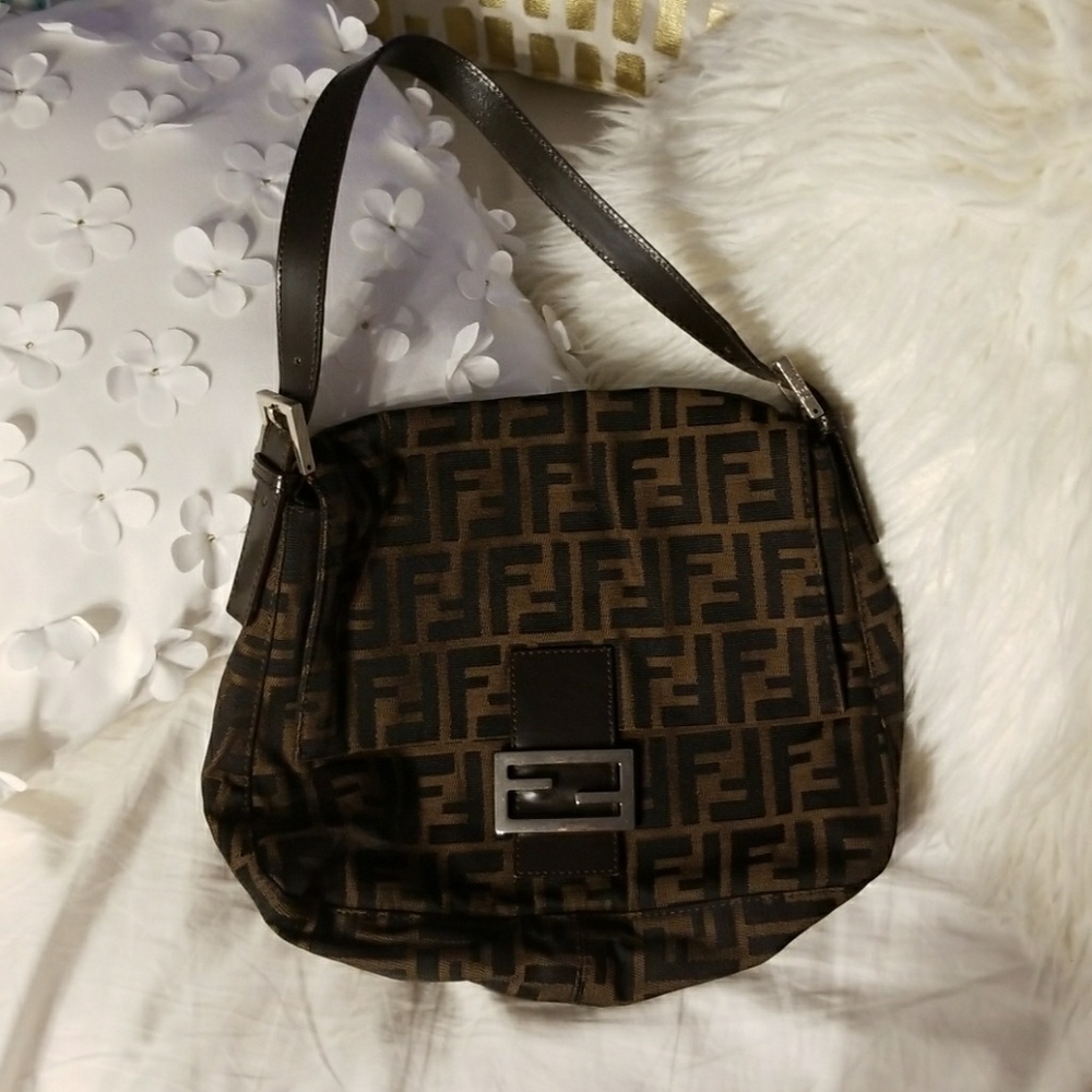 Fendi canvas tote handbag authentic